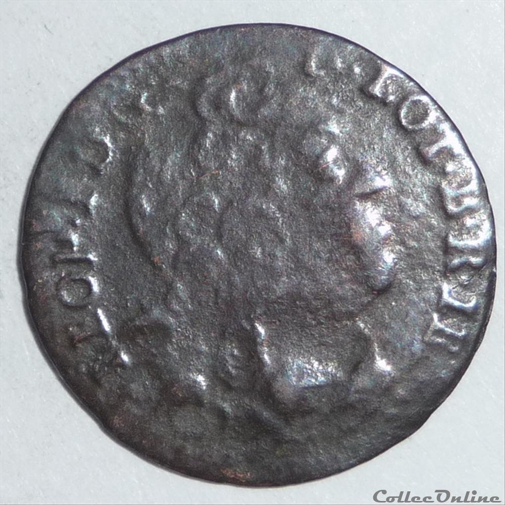 Léopold 1er (1690-1729). Liard monnaie france feodale leopold 1er 1690 1729 liard