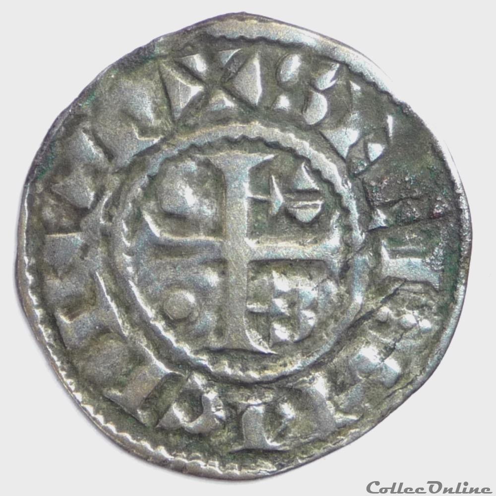 Provins et Sens, anonyme (XIème siècle). Denier monnaie france feodale provins et sens anonyme xieme siecle denier