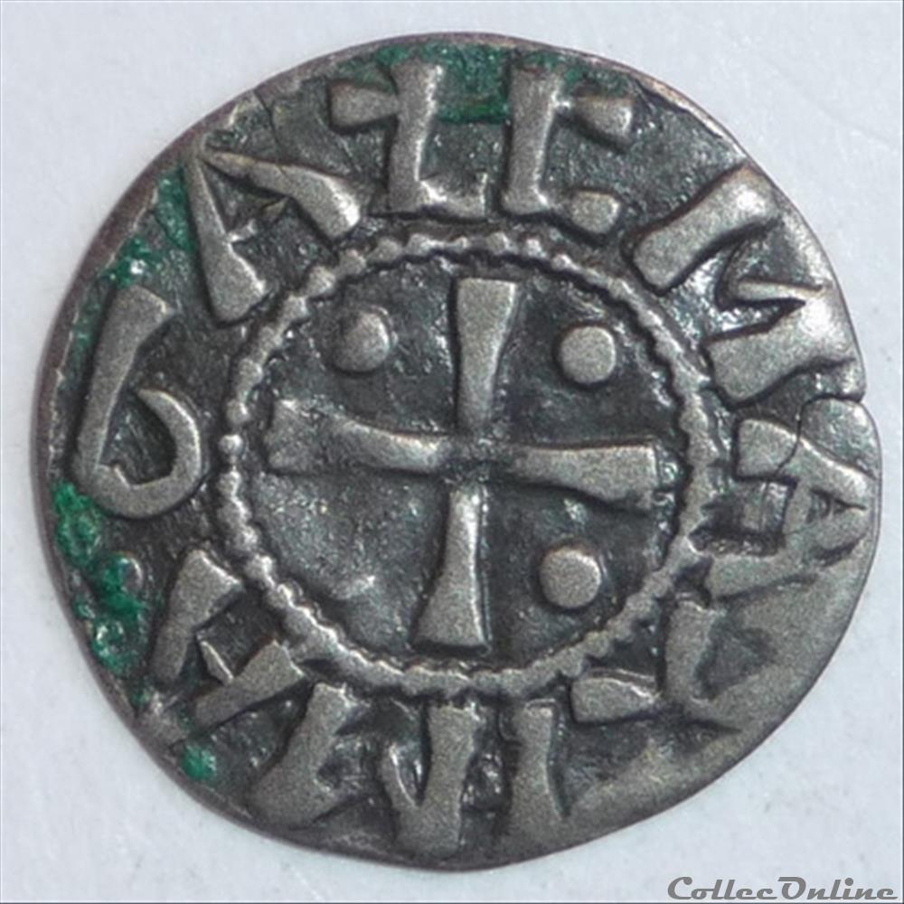 monnaie france feodale anonymes vers 1150 1200 denier