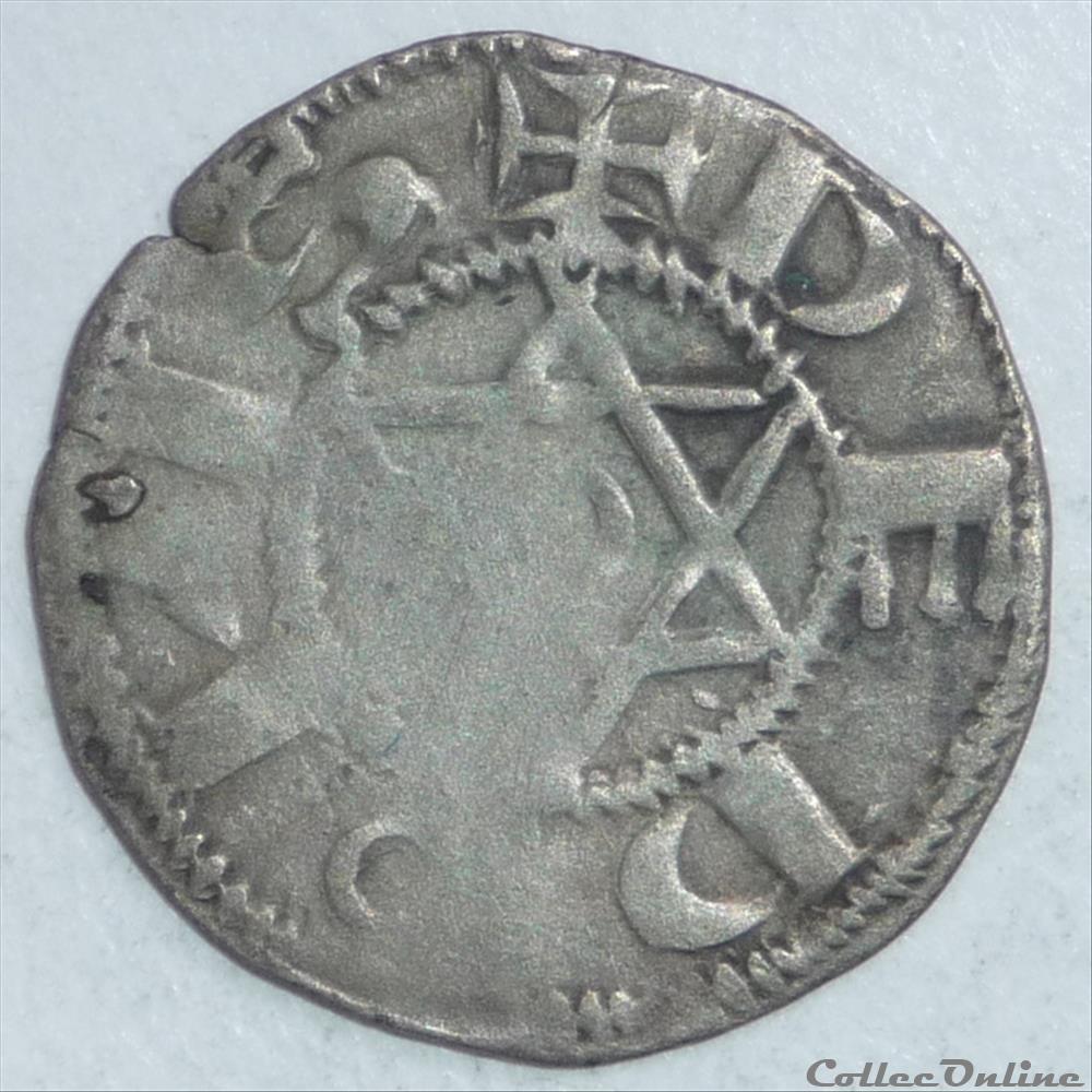 monnaie france feodale raoul vii 1160 1176 denier