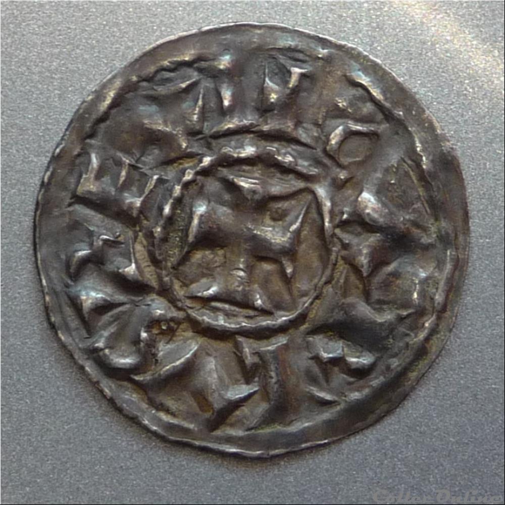 Immobilisation au type de Charles le Simple (XIIème siècle). Denier monnaie france feodale immobilisation au type de charles le simple xiieme siecle denier