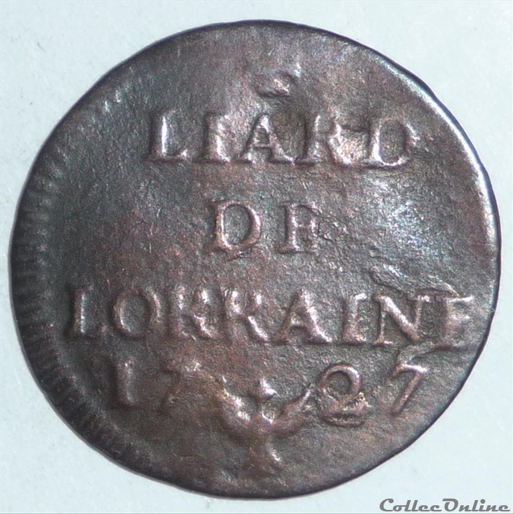 Léopold 1er (1690-1729). Liard monnaie france feodale leopold 1er 1690 1729 liard