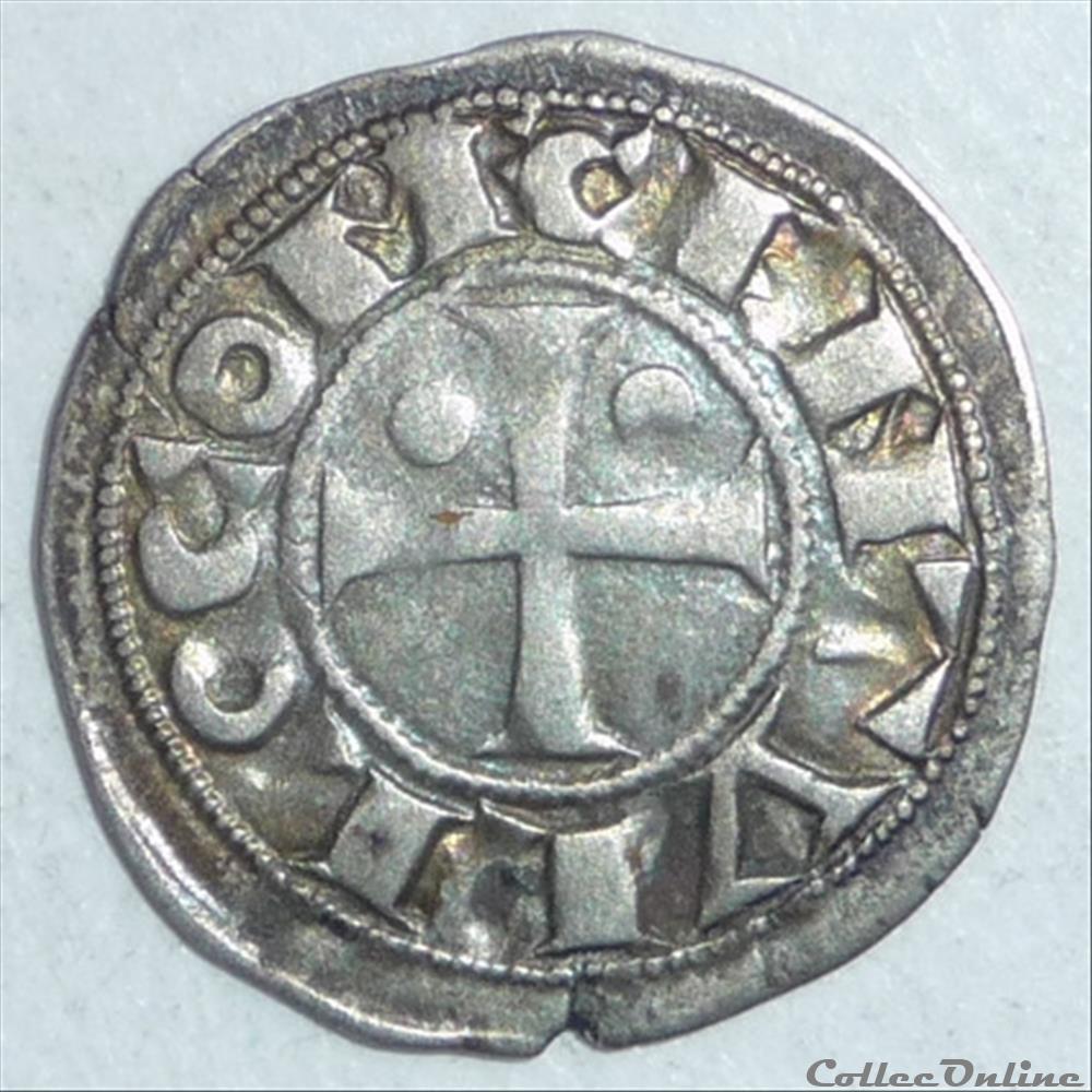 Monnayage immobilisé, Centulle (XIIème-XIIIème siècle): Obole monnaies europe medievale france feodales monnayage immobilise centulle xiieme xiiieme siecle obole