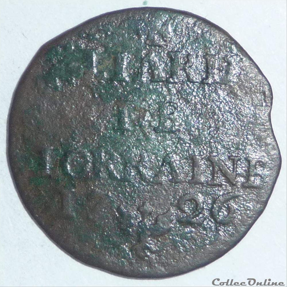 Léopold 1er (1690-1729). Liard monnaie france feodale leopold 1er 1690 1729 liard