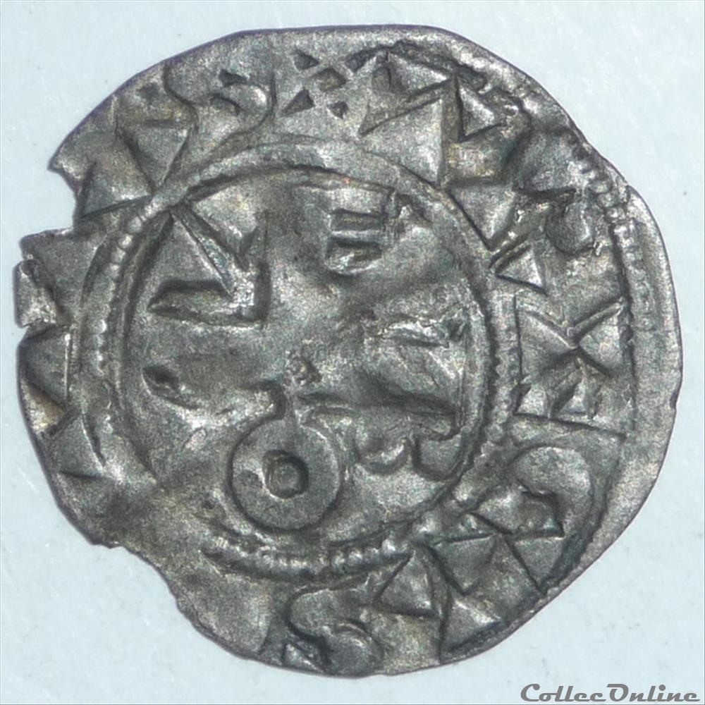 Thibaut II (1125-1152). Denier monnaie france feodale thibaut ii 1125 1152 denier