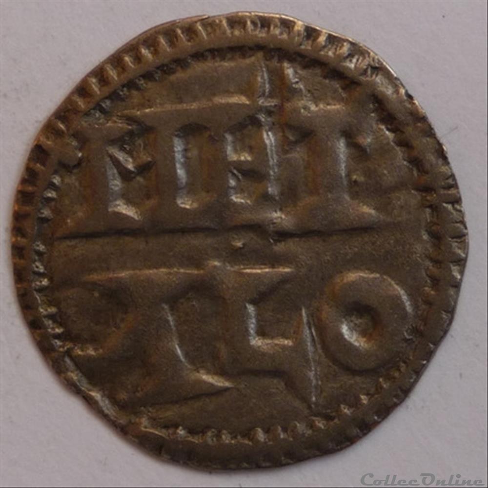 Immobilisation au type de Charles le Simple (XIIème siècle). Denier monnaie france feodale immobilisation au type de charles le simple xiieme siecle denier