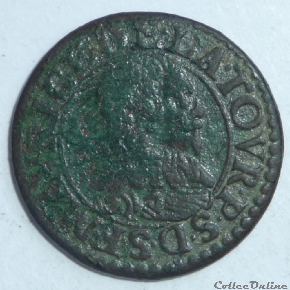 Frédéric-Maurice de la Tour (1623-1652). Double tournois monnaie france feodale frederic maurice de la tour 1623 1652 double tournois