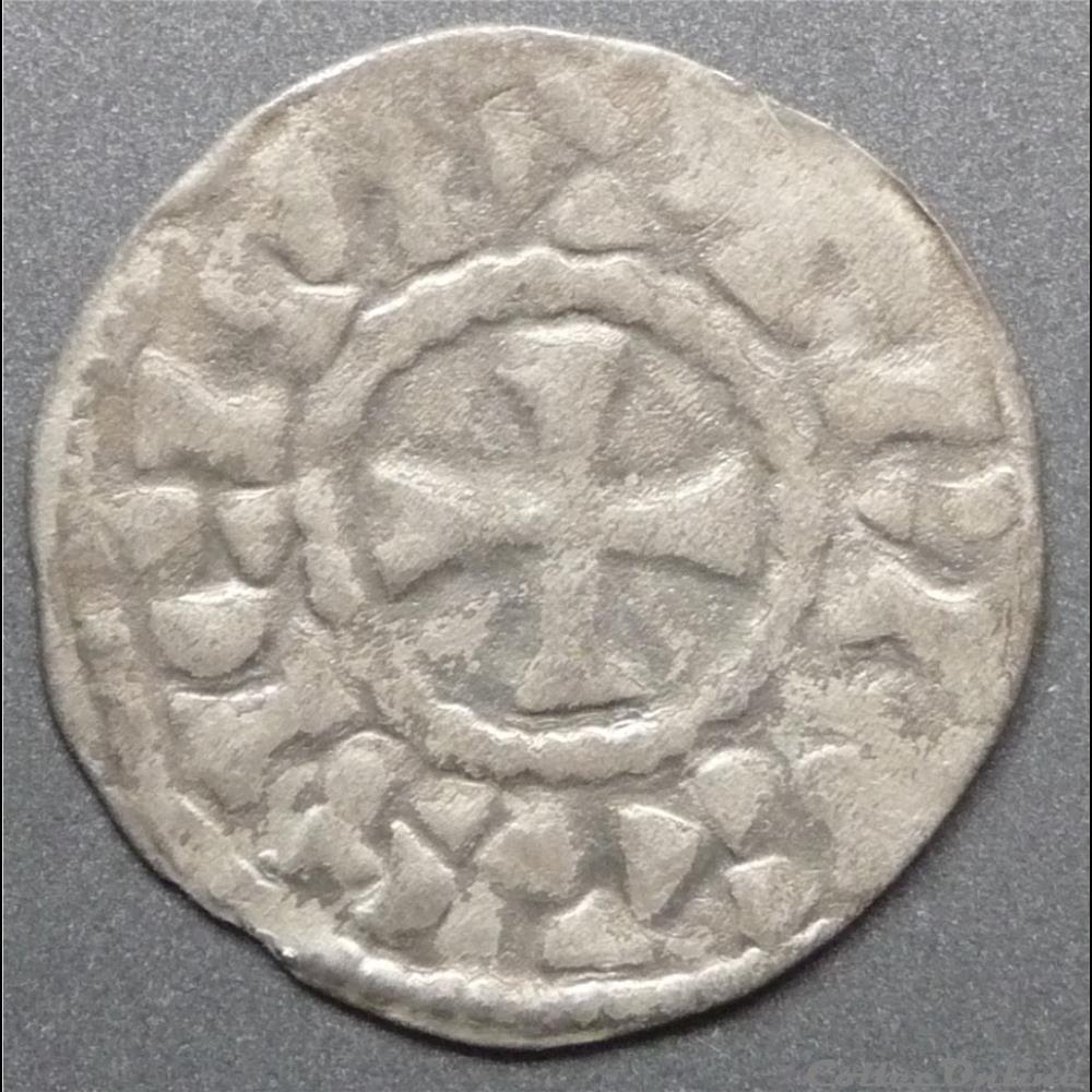 Crépy et Troyes. Anonyme (XIème siècle). Denier monnaie france feodale crepy et troyes anonyme xieme siecle denier