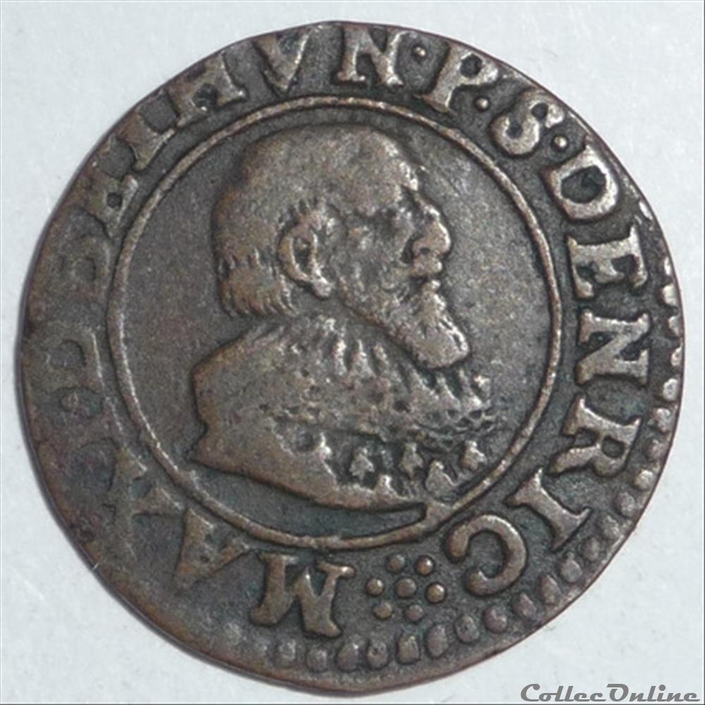 monnaie france feodale maximilien 1er de bethune 1606 1641 double tournois
