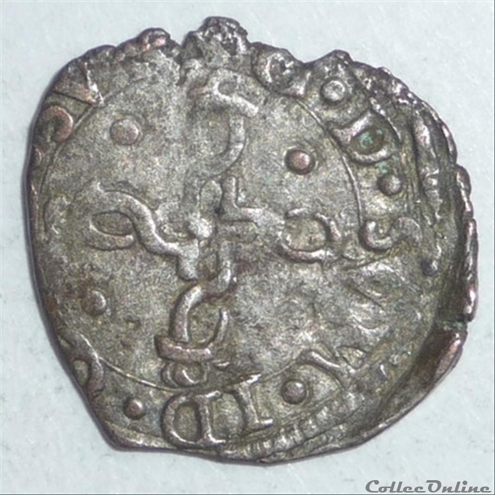monnaie france feodale henri ii et marguerite de valois 1572 1589 liard