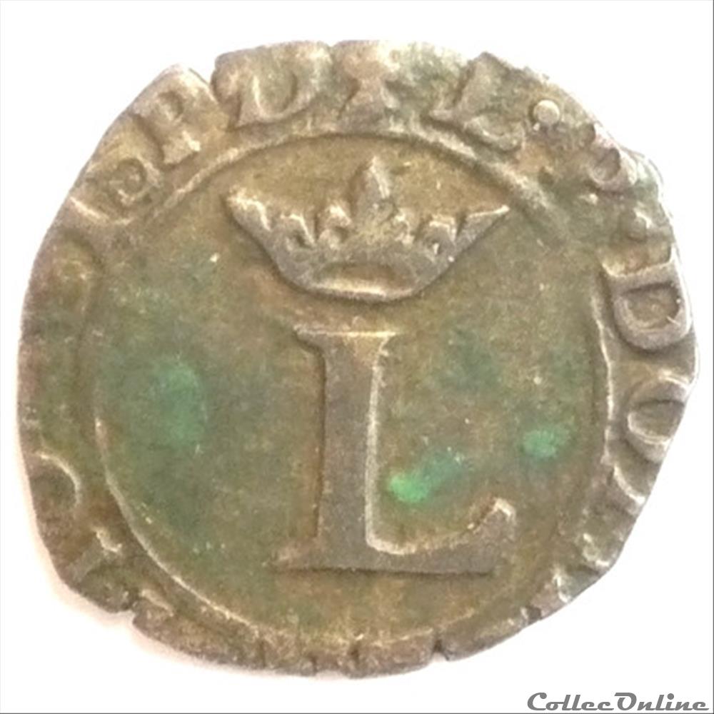 Louis II de Montpensier (1560-1582). Liard monnaie france feodale louis ii de montpensier 1560 1582 liard