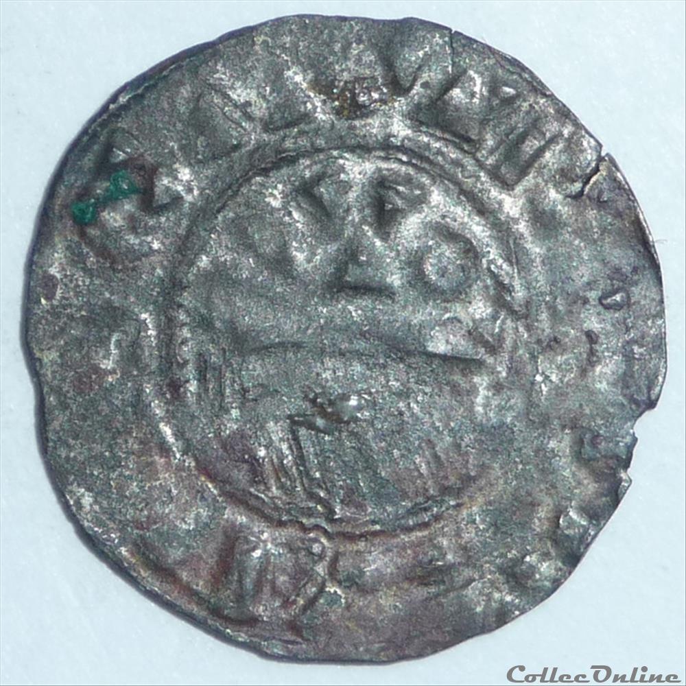 Thibaut II (1125-1152). Denier monnaie france feodale thibaut ii 1125 1152 denier