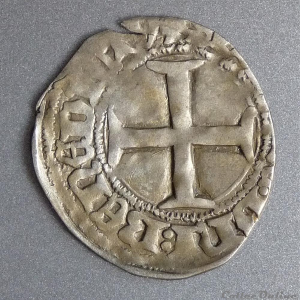 monnaie france feodale jean v 1399 1442 blanc