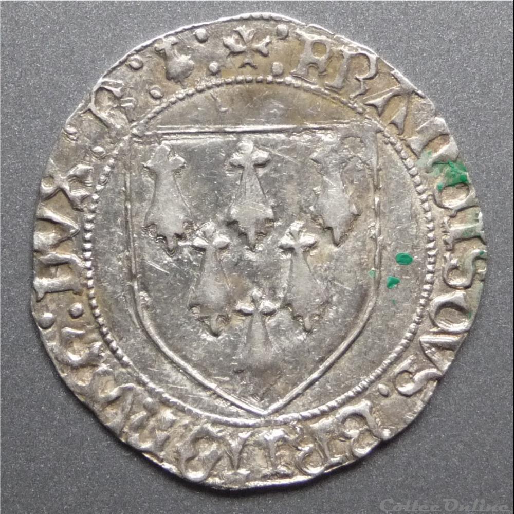 François II (1458-1488). Gros à l'écu monnaie france feodale francois ii 1458 1488 gros a ecu
