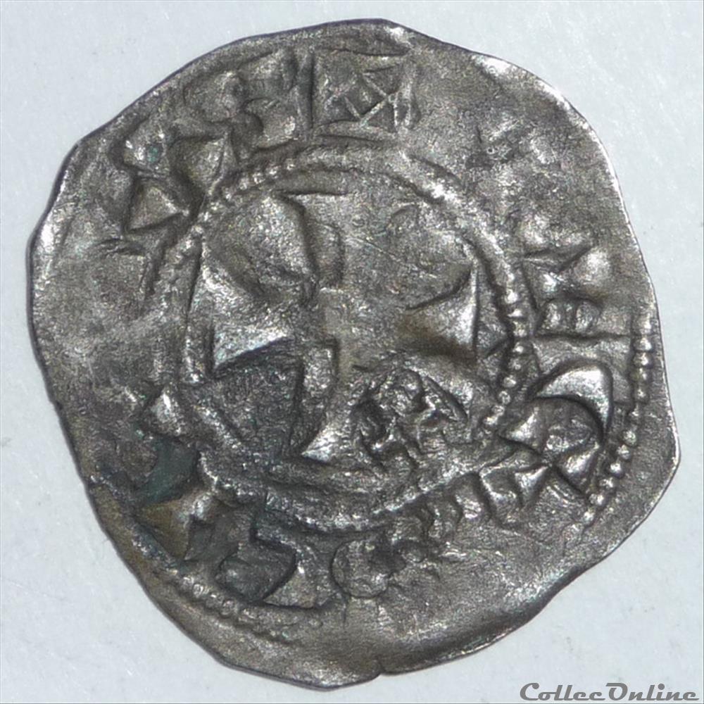 monnaies europe medievale a france feodales hugues 1er 1093 1125 denier
