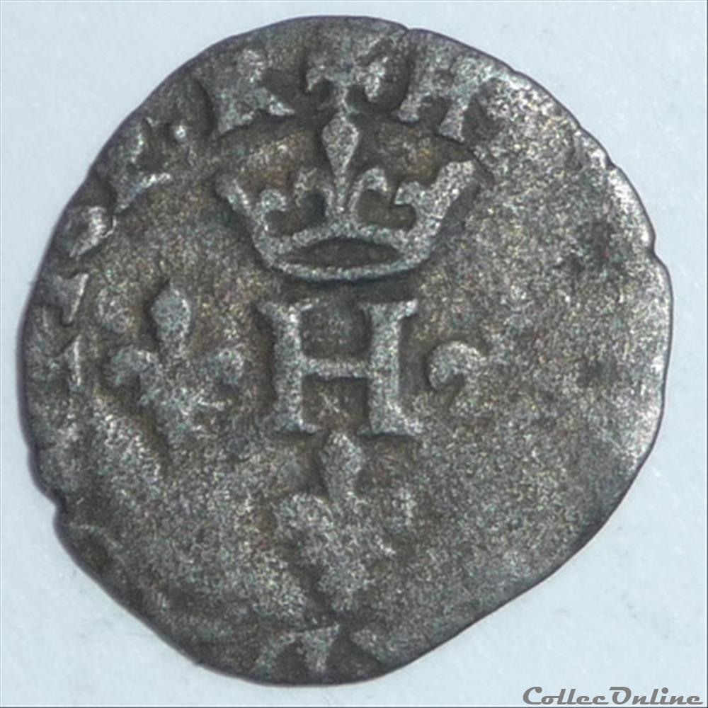 Henri II de Montpensier (1592-1608). Liard monnaie france feodale henri ii de montpensier 1592 1608 liard