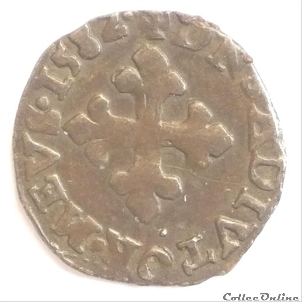 monnaie france feodale louis ii de montpensier 1560 1582 liard