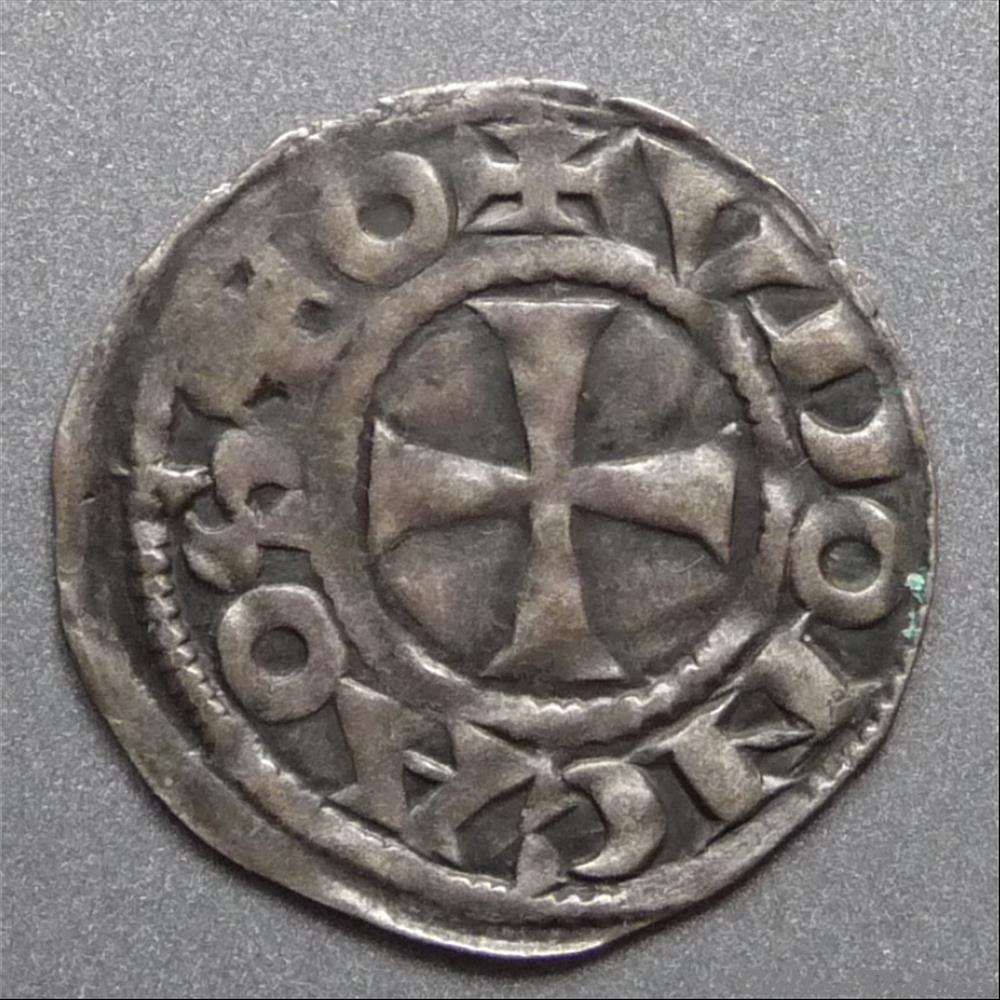 Anonymes ou Jean II (1180-1207). Denier monnaie france feodale anonymes ou jean ii 1180 1207 denier