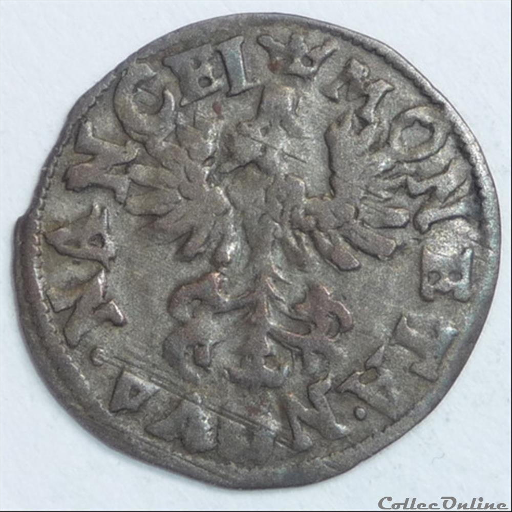 Henri II (1608-1624). Demi-gros monnaie france feodale henri ii 1608 1624 demi gros