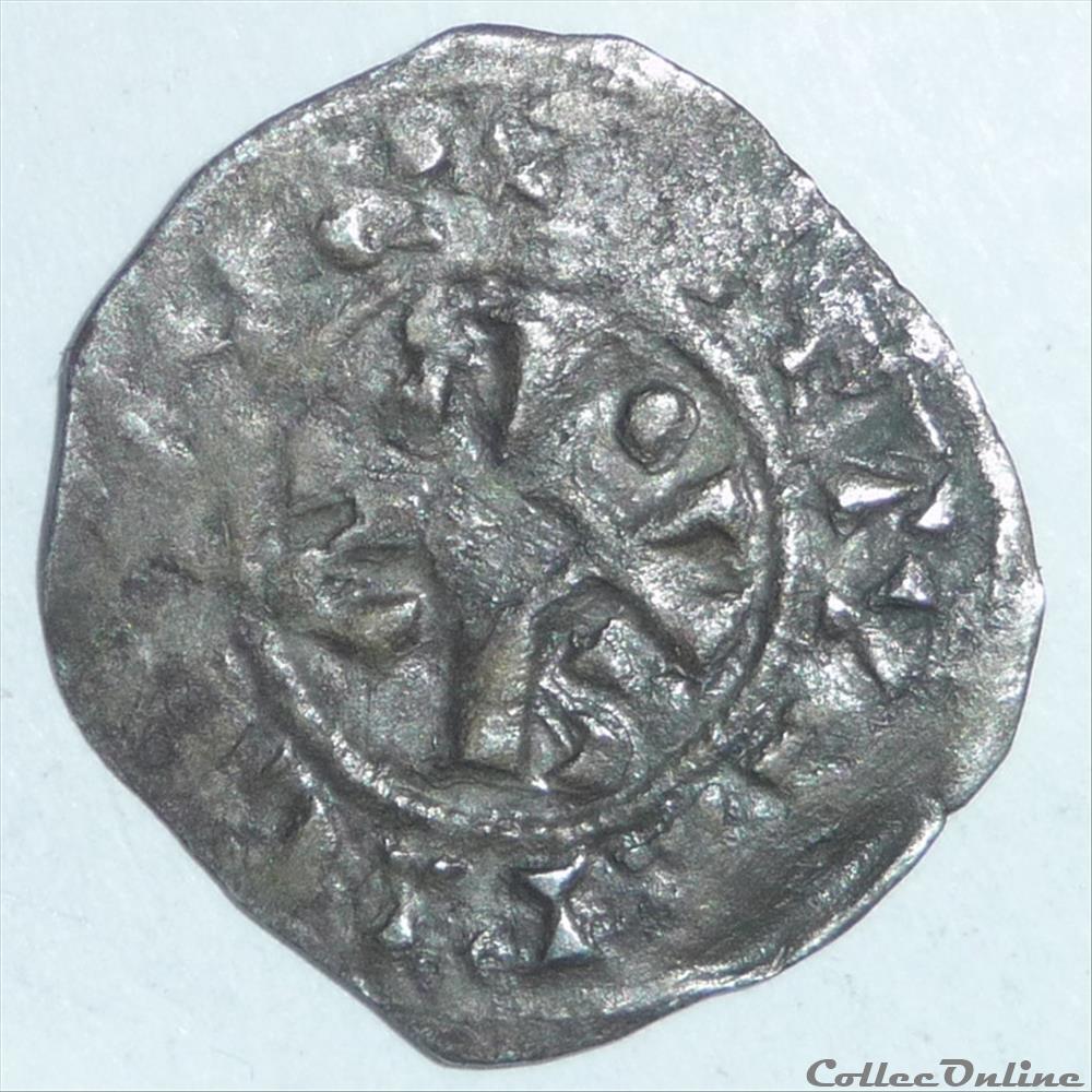 monnaies europe medievale a france feodales hugues 1er 1093 1125 denier