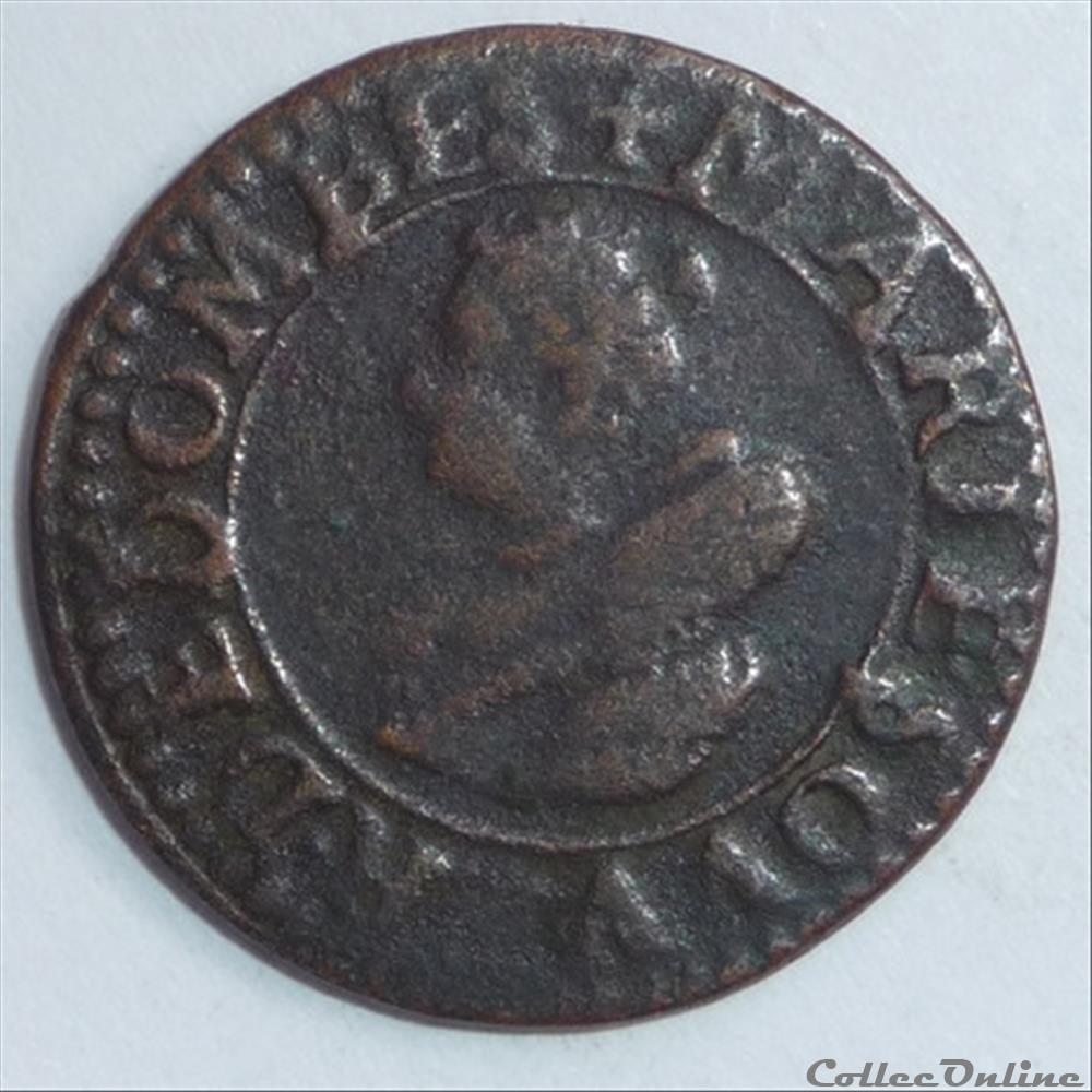 monnaies france feodales marie de montpensier 1608 1627 double tournois