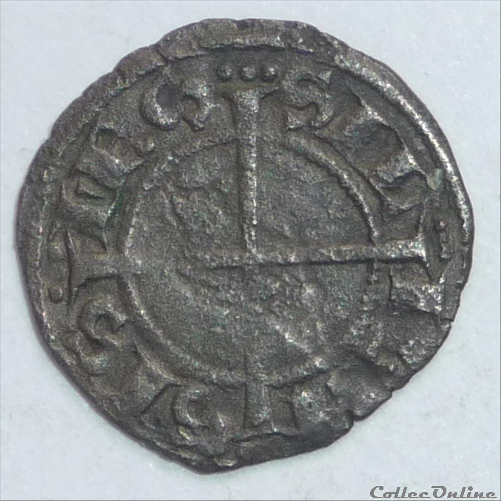 Charles 1er d' Anjou (1246-1285). Obole marseillaise monnaies europe medievale france feodales charles 1er anjou 1246 1285 obole marseillaise