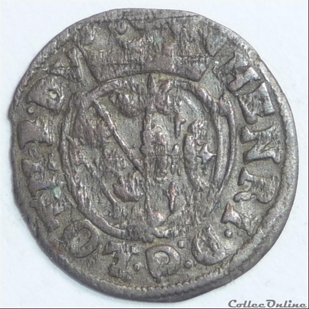Henri II (1608-1624). Demi-gros monnaie france feodale henri ii 1608 1624 demi gros