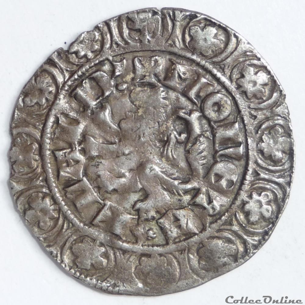 Louis II de Male (1346-1384) - Gros compagnon monnaie france feodale louis ii de male 1346 1384 gros compagnon