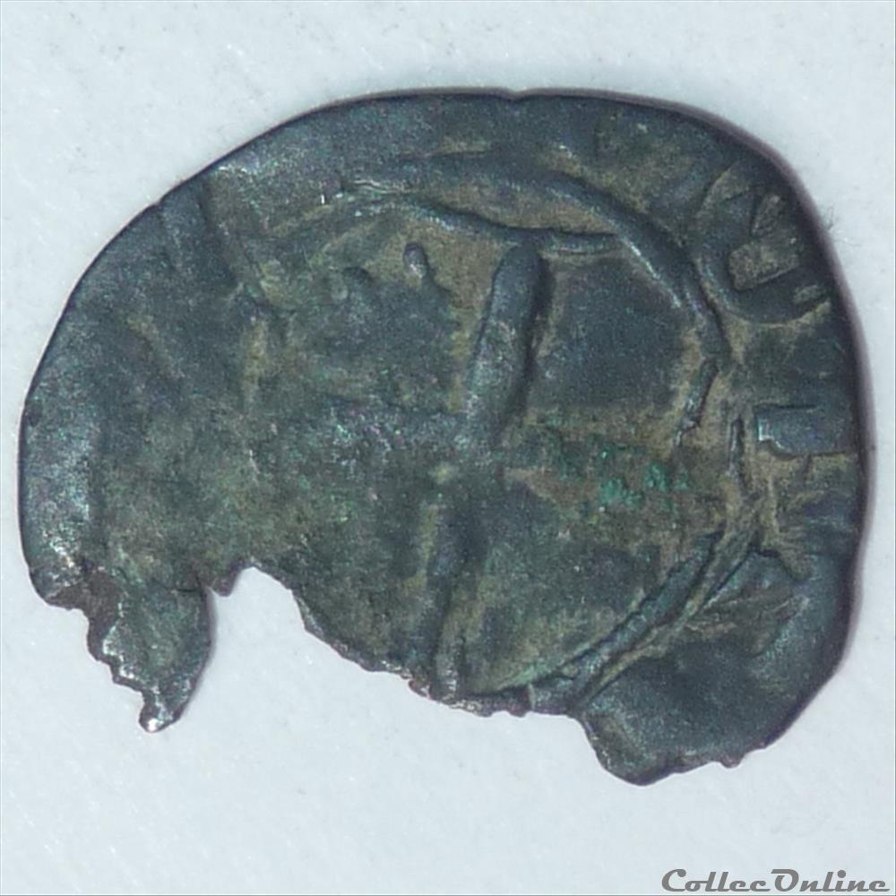 Jeanne de Naples (1343-1349). Petite maille monnaie france feodale jeanne de naples 1343 1349 petite maille