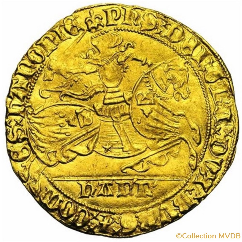 Philippe le Bon (1433-1467) - Cavalier d'or monnaies europe medievale france feodales philippe le bon 1433 1467 cavalier or