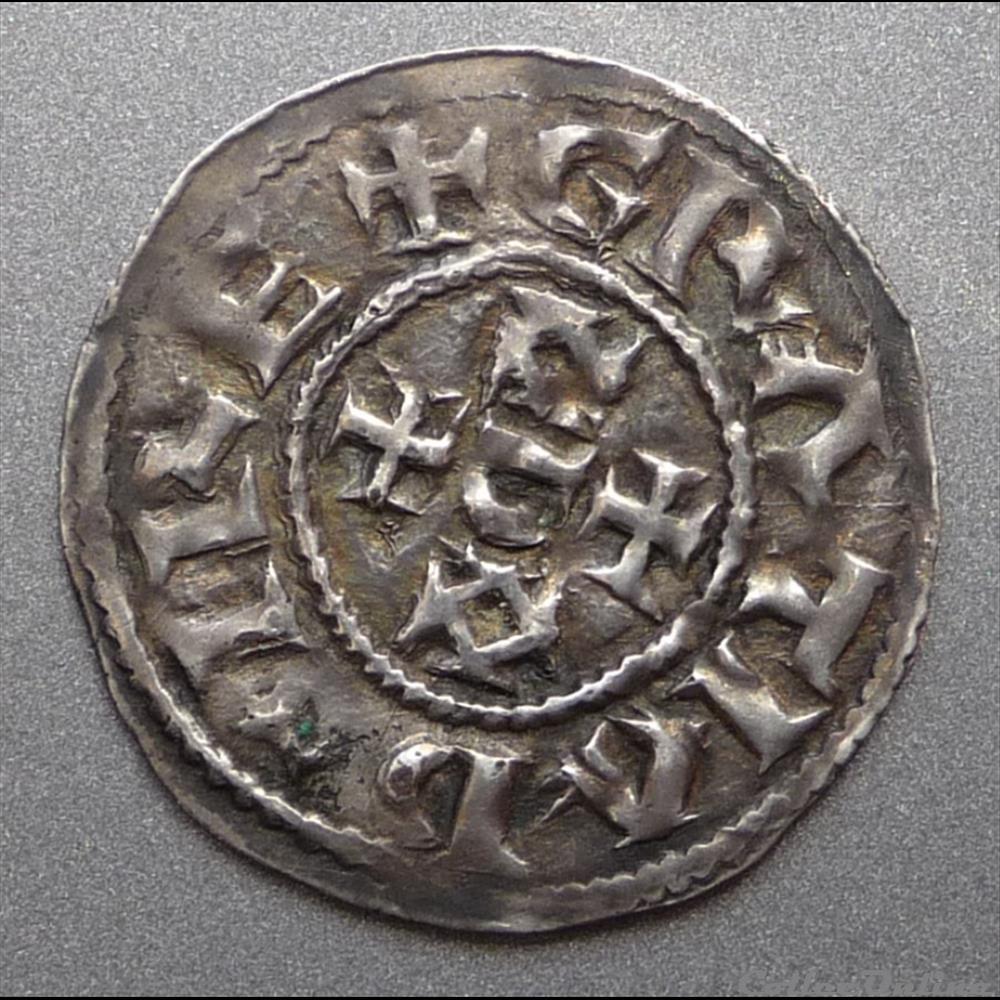 Anonymes au type d'Eudes (Xème et début XIème siècle). Denier monnaie france feodale anonymes au type eudes xeme et debut xieme siecle denier