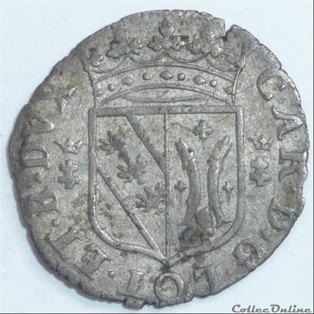 Charles IV (1625-1634/1661-1670). Gros monnaie france feodale charles iv 1625 1634 1661 1670 gros