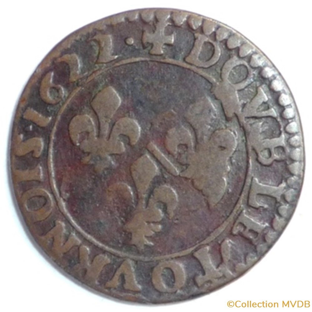 monnaies france feodales marie de montpensier 1608 1627 double tournois