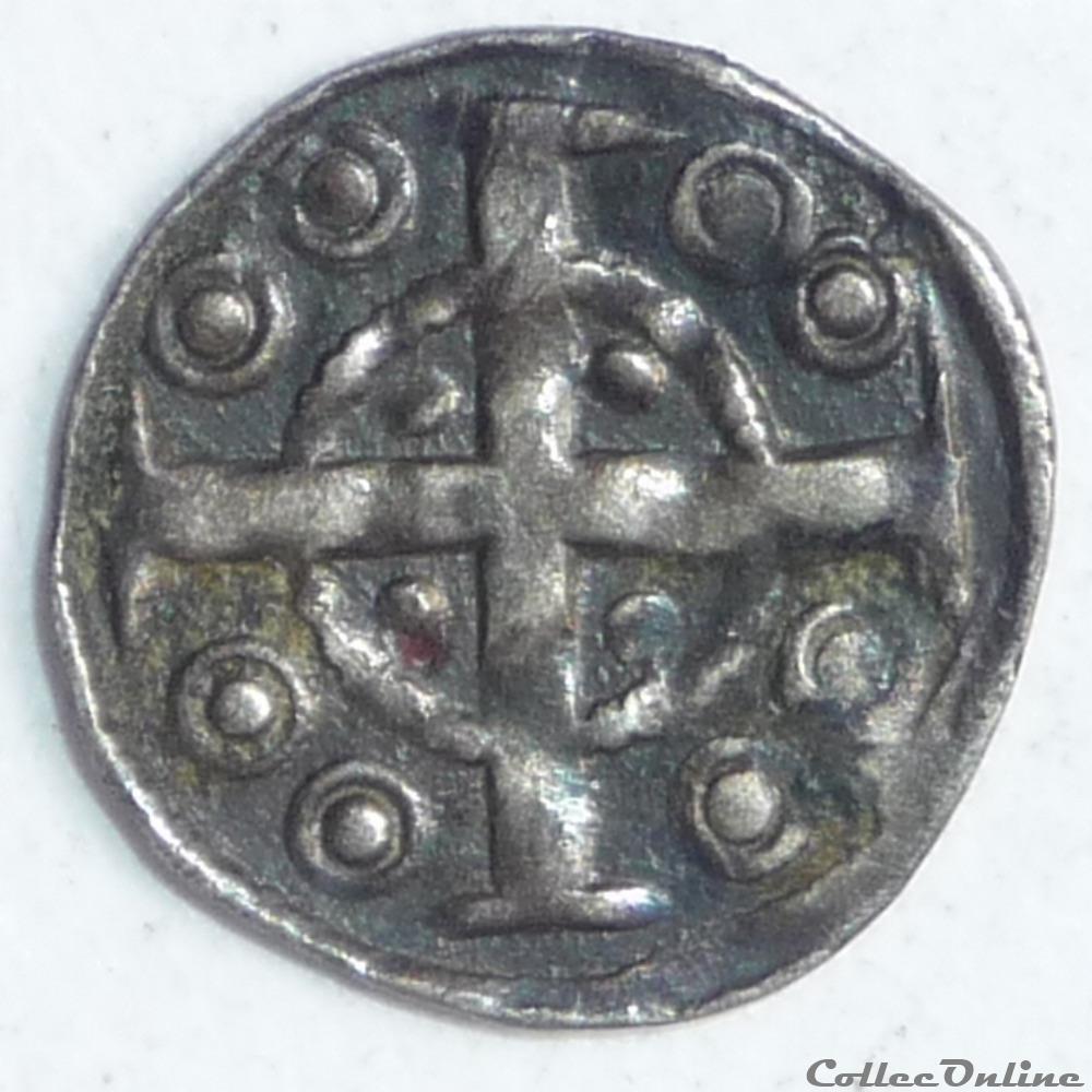 Ypres (XIIIème siècle). Maille muette ou petit denier anonyme monnaie france feodale ypres xiiieme siecle maille muette ou petit denier anonyme
