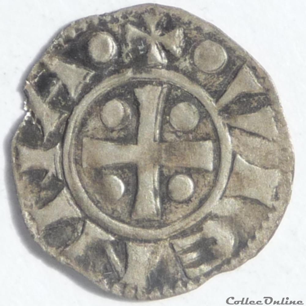 Anonymes (vers 1150-1200). Obole monnaie france feodale anonymes vers 1150 1200 obole