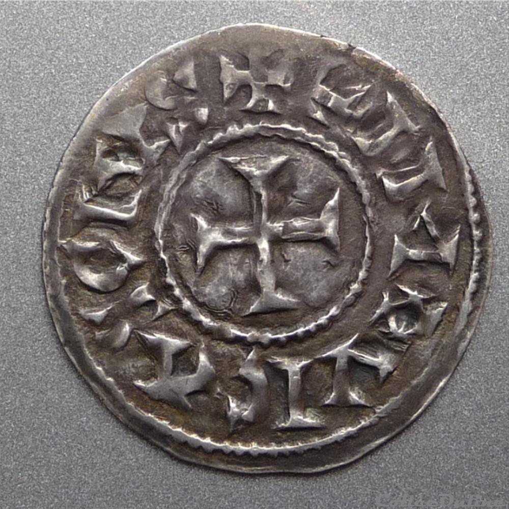 Anonymes au type d'Eudes (Xème et début XIème siècle). Denier monnaie france feodale anonymes au type eudes xeme et debut xieme siecle denier