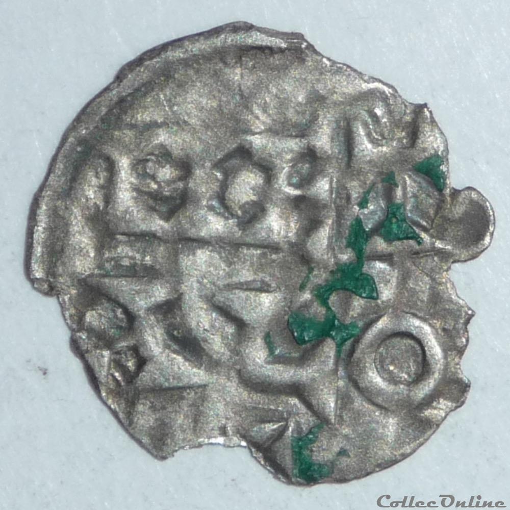 Immobilisation du type de Charles le Simple (XIIème siècle). Obole monnaie france feodale immobilisation du type de charles le simple xiieme siecle obole