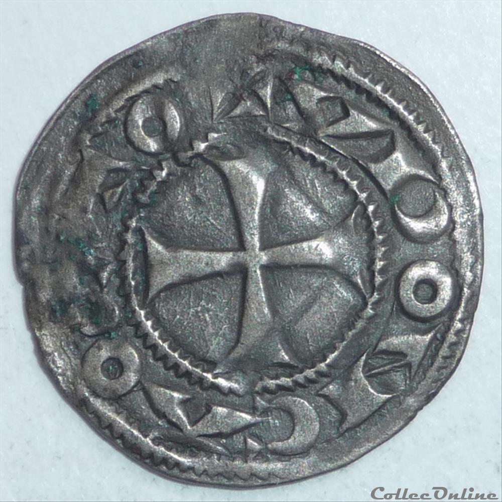 Anonymes ou Jean II (1180-1207). Denier monnaie france feodale anonymes ou jean ii 1180 1207 denier