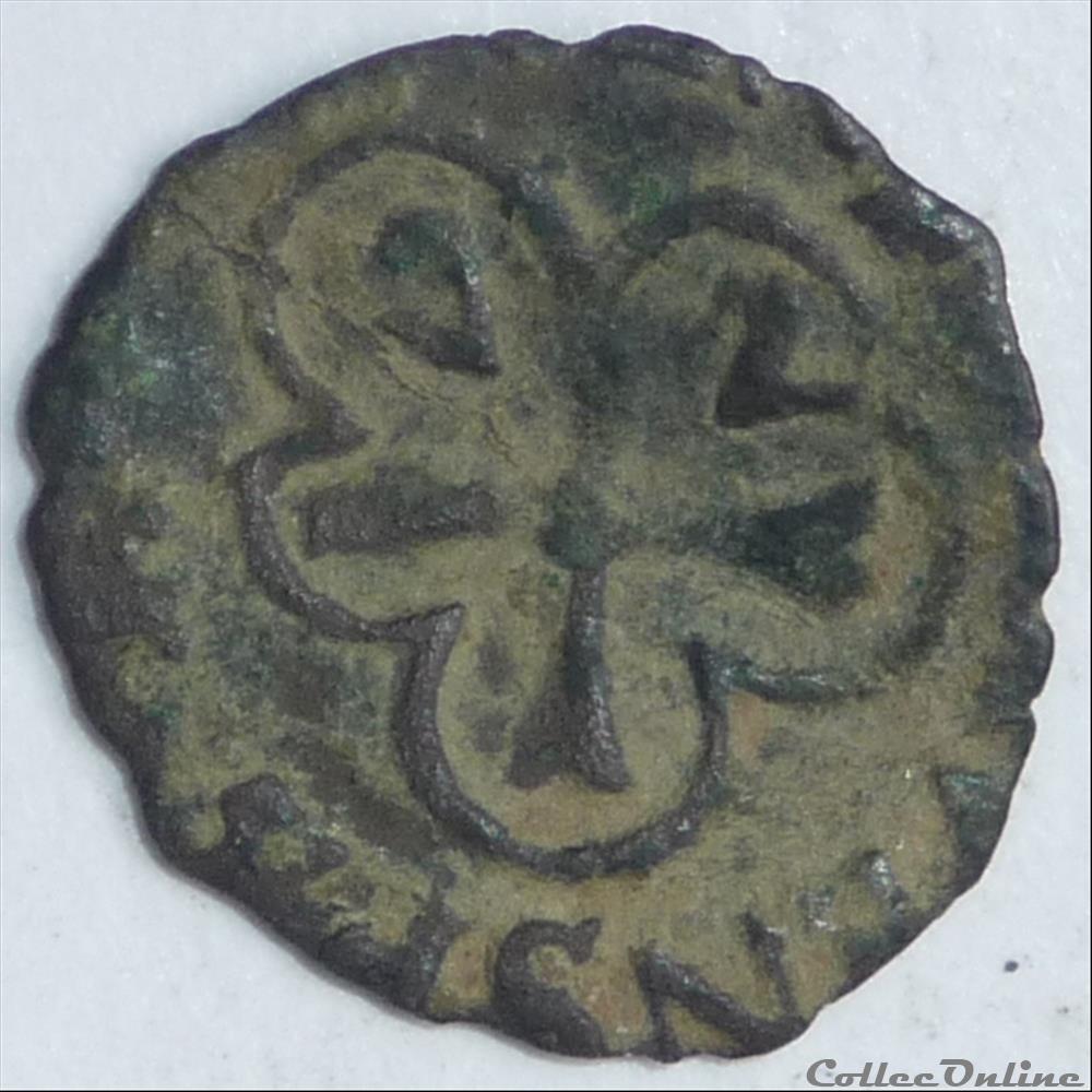 Urbain VIII (1623-1644). Patard, imitation? monnaie france feodale urbain viii 1623 1644 patard imitation