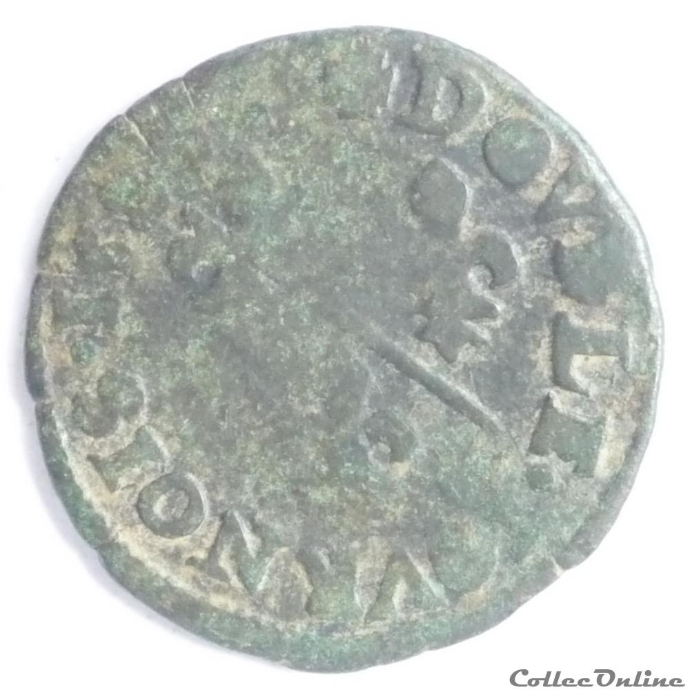 monnaies europe medievale france feodales francois ii de montpensier 1582 1592 double tournois