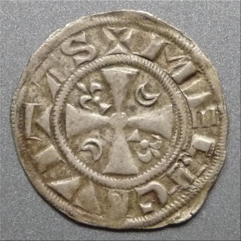 Etienne de la Chapelle (1161-1171). Denier monnaie france feodale etienne de la chapelle 1161 1171 denier