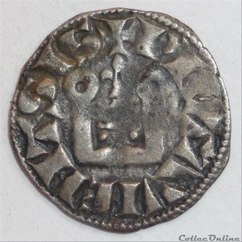 Alphonse de France (1241-1271). Denier monnaie feodale alphonse de france 1241 1271 denier