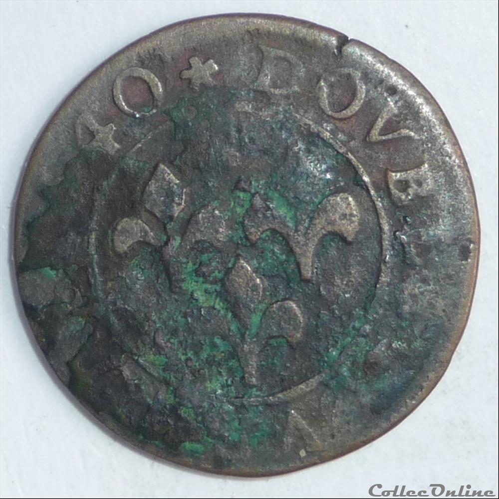 monnaies france feodales frederic henri de nassau 1625 1647 double tournois