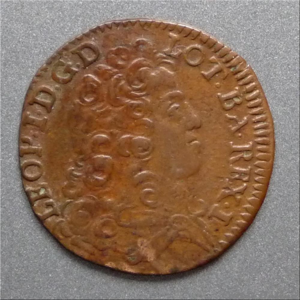 Léopold 1er (1690-1729). Liard monnaie france feodale leopold 1er 1690 1729 liard