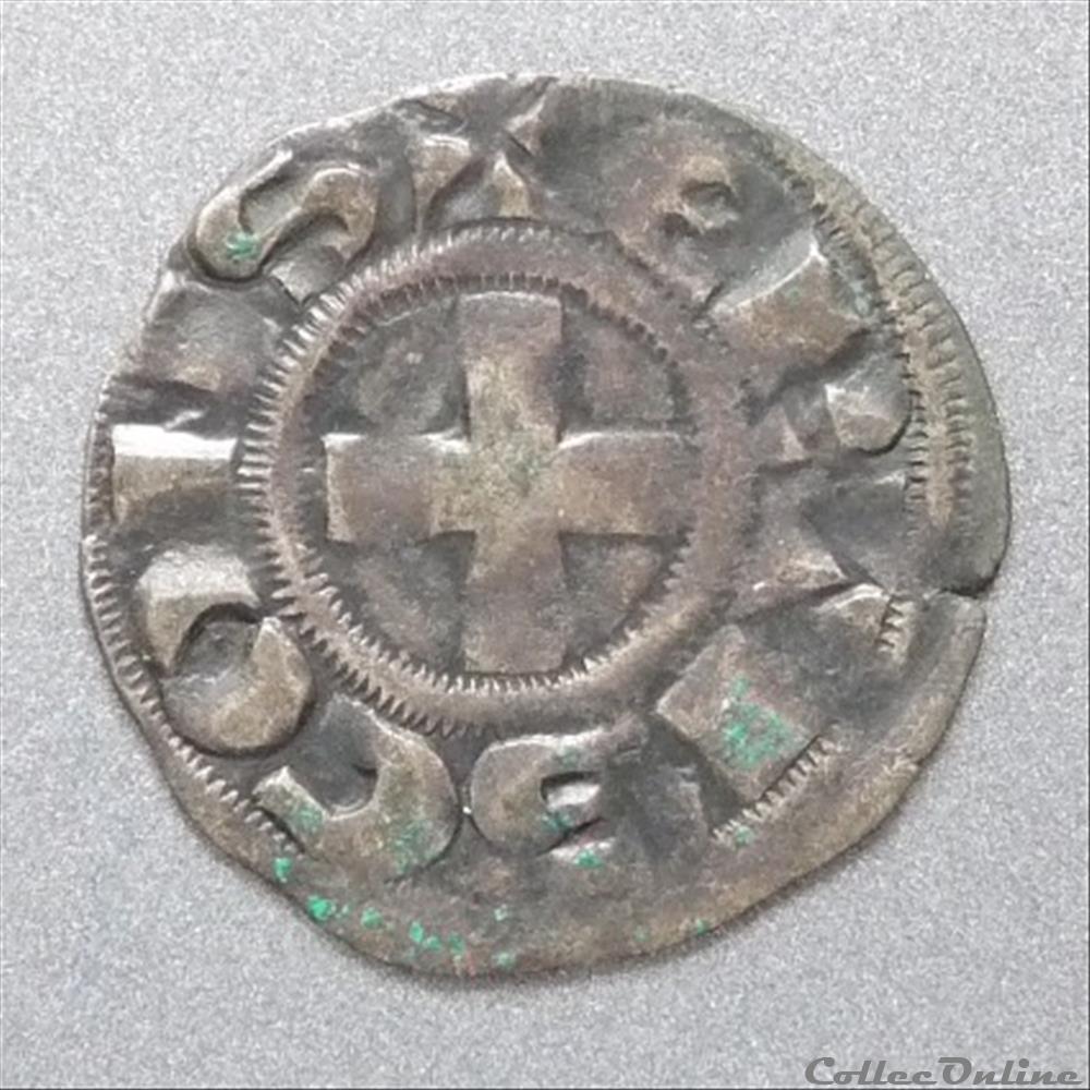 Hervé de Donzy (1199-1223). Denier monnaie france feodale herve de donzy 1199 1223 denier