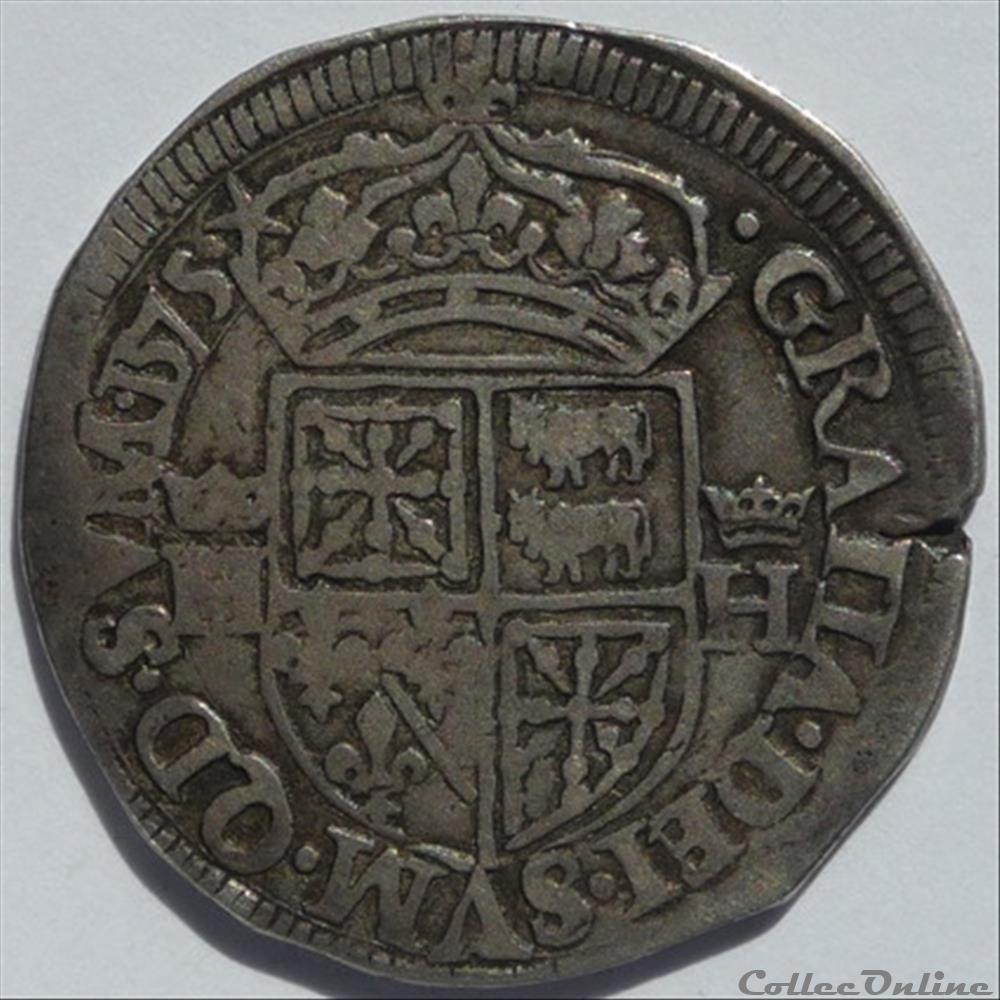 Henri II de Béarn (1572-1582): Teston monnaie france feodale henri ii de bearn 1572 1582 teston