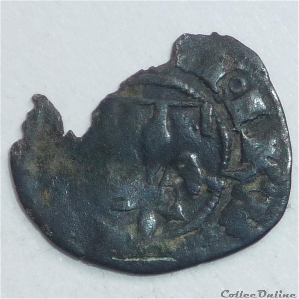 Jeanne de Naples (1343-1349). Petite maille monnaie france feodale jeanne de naples 1343 1349 petite maille