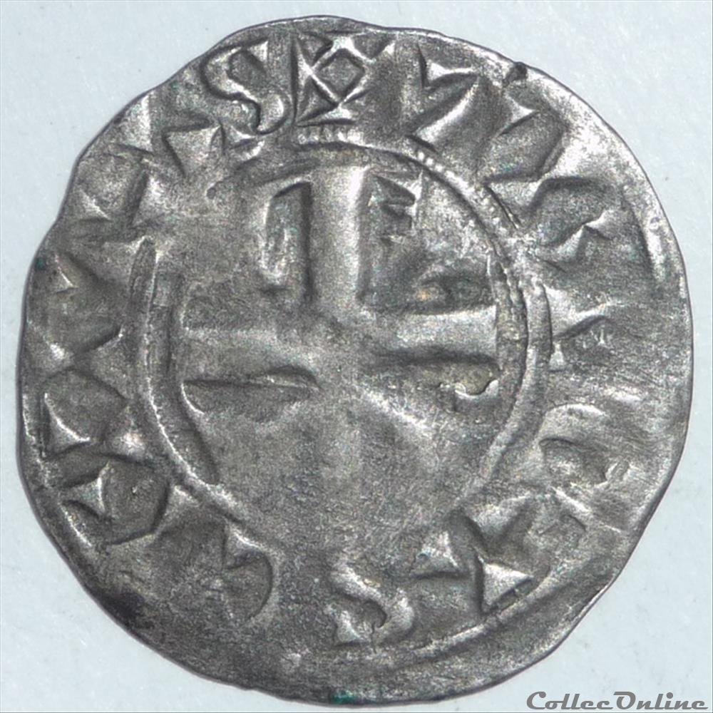 Henri 1er (1152-1181). Denier monnaie france feodale henri 1er 1152 1181 denier