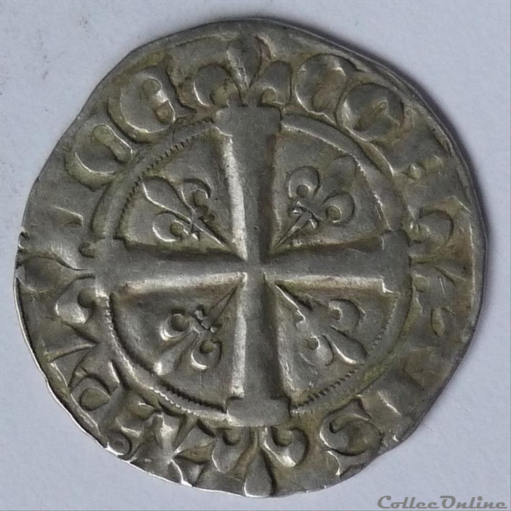 Jeanne de Naples (1343-1349). Sol coronat monnaie france feodale jeanne de naples 1343 1349 sol coronat