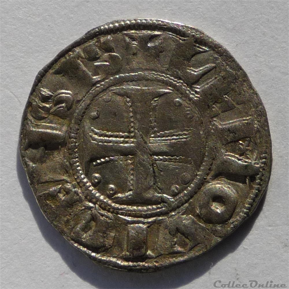 Anonymes (XIIème siècle- 1245). Denier dit barbarin monnaie france feodale anonymes xiieme siecle 1245 denier dit barbarin